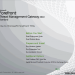 Install Forefront TMG 2010 on Windows Server 2008 R2
