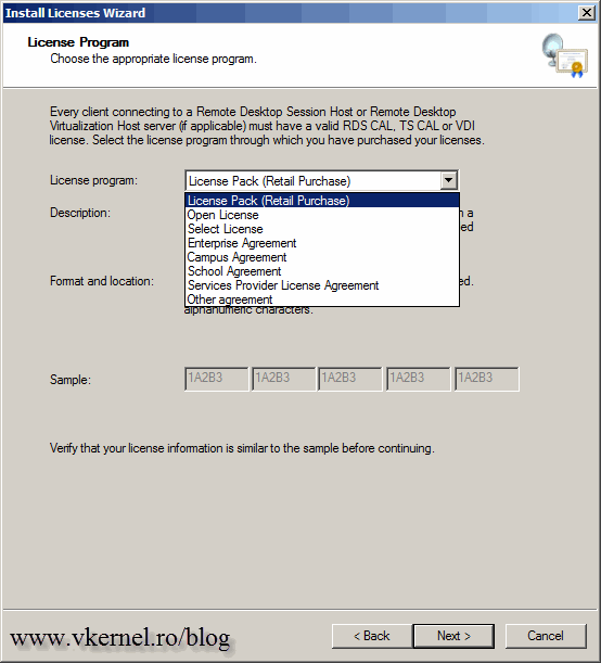 Activating A 2008 R2 Remote Desktop License Server