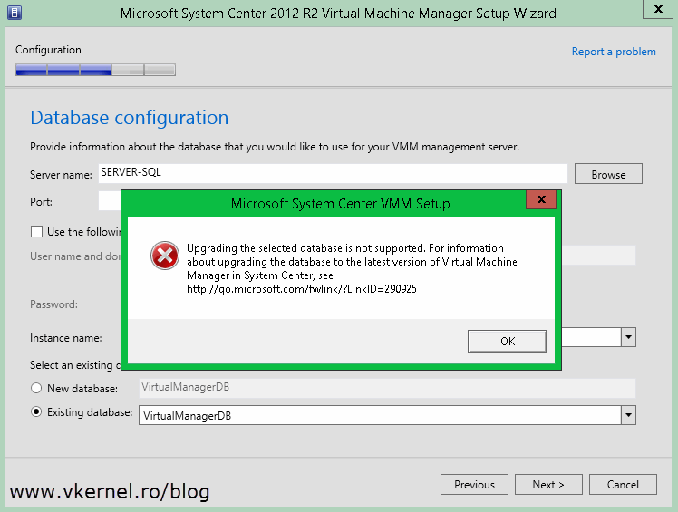 Upgrading from SCVMM 2008 R2 to 2012 R2