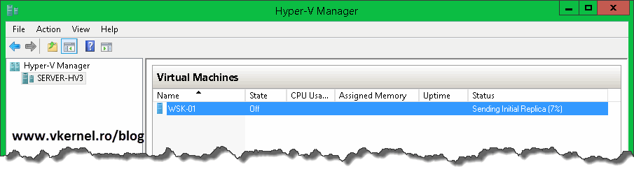 Configure HyperV Replica on Server 2012