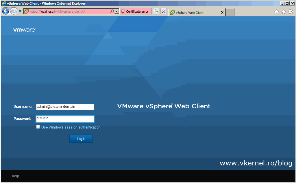 Configure vCenter SSO Identity Source