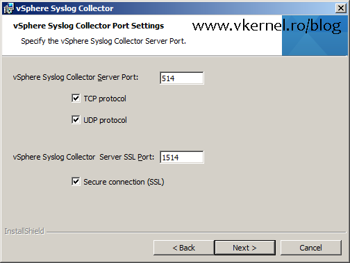 Install-Configure VMware vSphere Syslog Collector-10