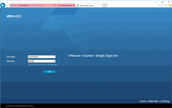 Upgrade VMware VCSA 5.x to VCSA 6