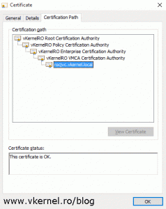 Configuring VMCA as a subordinate CA in vSphere 6.0