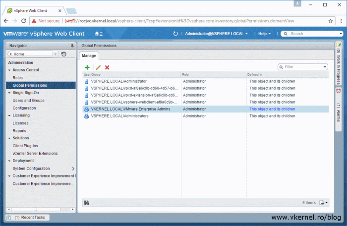 Join VCSA 6.0 to Active Directory