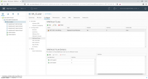 View of the CAB Anti-Affinity rule in VMware vCenter