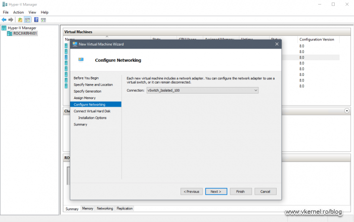Assigning memory to the virtual machine