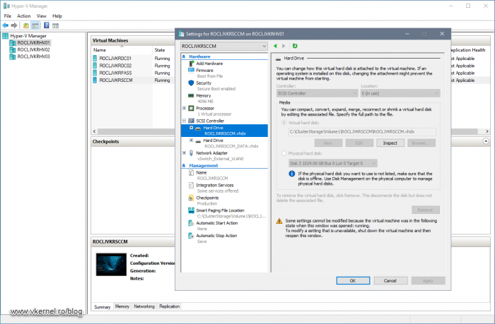 VM updated with the new virtual disks location