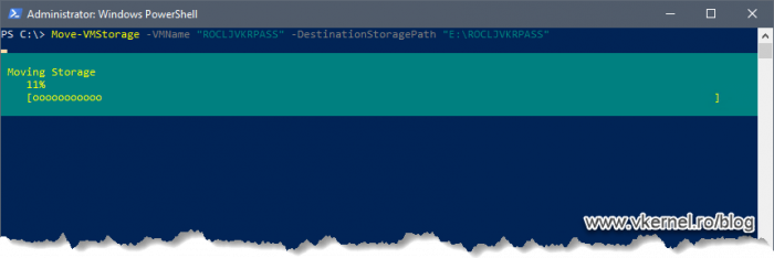 Migrating all the VM files to a new storage location using PowerShell